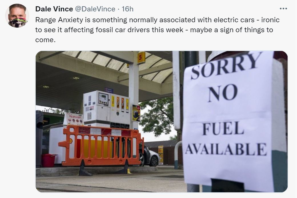 Dale Vince tweet on range anxiety